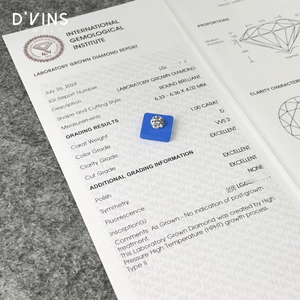 เพชรทรงกลมเจียระไนแบบบริลเลียนท์ 1.5 กะรัต สี D แฟนซีไลท์ฟิล ผลิตในห้องปฏิบัติการ ยี่ห้อ D'vins Jewels แหล่งกำเนิดเมืองสุราษฎร์ สำหรับทำเครื่องประดับ - Product Image 6