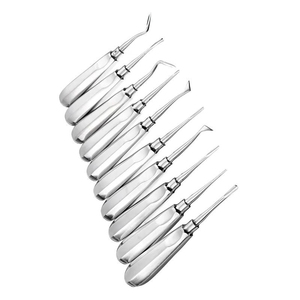 Kit de 10 Elevadores Dentales, Herramientas Quirúrgicas para Dentistas, Fórceps para Extracción de Dientes, Elevador de Raíces Dentales de Acero Inoxidable - Product Image 6