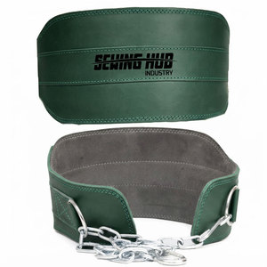 Ceinture de musculation en cuir véritable avec anneau en D robuste en acier inoxydable, rembourrage intérieur doux, personnalisable avec marque privée - Product Image 1