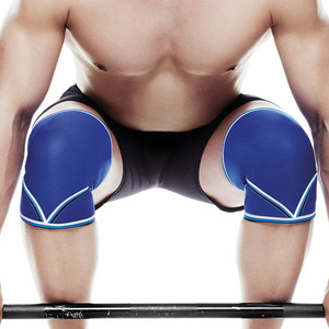 Genouillères en néoprène couleur unie pour l'entraînement en salle de sport, l'haltérophilie et les squats – Équipement de fitness professionnel (paire) - Product Image 6