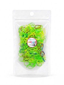 Élastiques à cheveux Unibond TPU mini vert, fabriqués en Corée, style simple, unisexe, usage quotidien, emballage en sachet OPP - Product Image 1