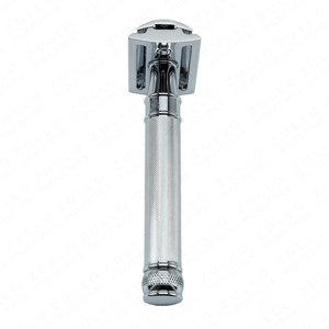 Classic Silver Stainless Steel Safety Razor Reusable Double Edge Men's <b>Shaving</b> Razor Eco Friendly Professional Design - Product Image 2