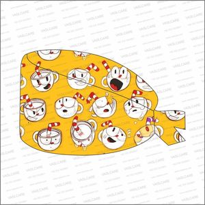 Printed Nurse <b>Caps</b> Cartoon Nursing <b>Scrub</b> <b>Cap</b> Tie Back Medical Surgical Headcover <b>Cap</b> for Nurses Doctors by Vaslcare - Product Image 3