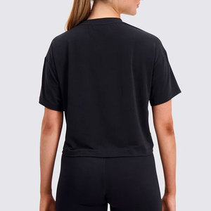 Haut de yoga d'extérieur pour femme, grande taille, léger, couleur unie, vêtement de fitness, t-shirt court de course athlétique - Product Image 2