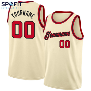 Camiseta de Baloncesto Personalizada, Transpirable, Talla Grande, de Poliéster, de Alta Calidad, Cosida, de Secado Rápido, Antibacteriana, para Equipos - Product Image 4