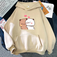 Sweat-shirt à capuche professionnel pour femmes et hommes, nouveau sweat-shirt imprimé Kawaii avec dessin animé Panda Bear Bubu et Dudu