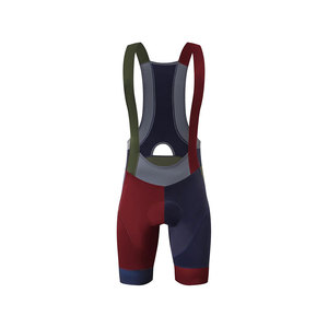 Cuissard de cyclisme pour homme, color-block, ajusté, séchage rapide, en Spandex et Polyester, style short pour adulte - Product Image 1