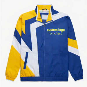 Chaqueta Cortavientos Personalizada con Bloques de Color, Estilo Urbano, con Capucha, Ligera, para Entrenamiento y Running para Hombre, Servicio OEM Disponible - Product Image 5