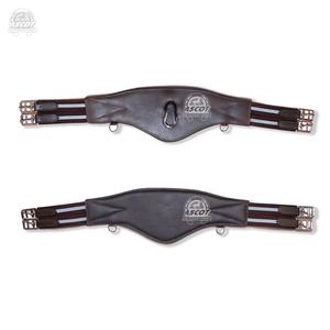 อุปกรณ์สำหรับขี่ม้าหนังแท้มีเส้นรอบวงสีน้ำตาลดำระบายอากาศได้สำหรับขี่ม้า - Product Image 3