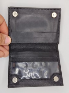 Custom Vintage Crazy Horse Trifold Card Holder High Quality Men's Business <b>Wallet</b> Short Length Genuine Leather Lightweight <b>RFID</b> - Product Image 2