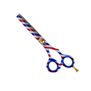 Ciseaux à effiler professionnels de qualité supérieure en acier inoxydable, type droit, tranchants, fournitures pour salons de beauté - Product Image 6