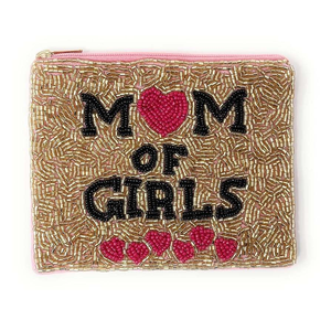 Porte-monnaie perlé « Meilleure maman » pour femme, idéal pour les jours de match, par MD HANDICRAFTS - Product Image 1