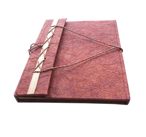 สมุดบันทึกปกแข็งแบบเป็นมิตรกับสิ่งแวดล้อม สีครีม ปรับแต่งได้ พร้อมกระดาษหนัง - Product Image 2