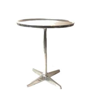 Table d'appoint en aluminium artisanal avec détails artistiques, table centrale décorative pour l'ambiance de la maison, design martelé - Product Image 6