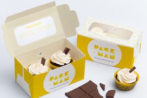 Caja de Papel para Cupcakes Personalizada de Fábrica en Vietnam, Caja de Embalaje para Panadería con Ventana - Product Image 5