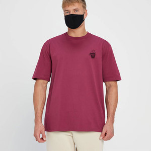 เสื้อยืดคอกลมแขนสั้นทรงปกติสำหรับผู้ชาย ผ้าถัก 100% คอตตอน ยับยาก เป็นมิตรกับสิ่งแวดล้อม สไตล์ลำลอง - Product Image 1