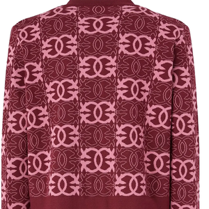 Cardigan en laine et cachemire épais rouge pour femme, col en V, manches longues, boutons recouverts, pull tricoté d'hiver - Product Image 6