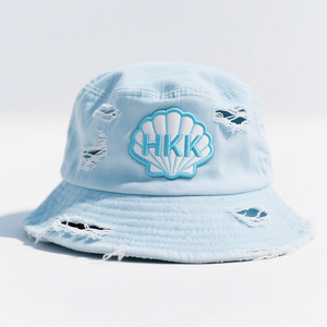 Chapeau Bob en Coton Effet Vieilli de Qualité Supérieure OEM 2026, Chapeau Bob Personnalisé avec Logo en Gros, Chapeau Bob en Jean - Product Image 1