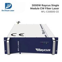 Sumber Laser Fiber Raycus 1500W 2000W 3000W 6000W yang Sepenuhnya Tidak Terkunci untuk Pemotongan Pelat Baja