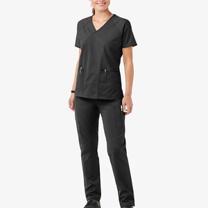 Customize Medical <b>Nursing</b> Hospital Uniform Scrub Sets Knitted 100% Polyester Unisex Regular Length Comfortable Fit - Product Image 4