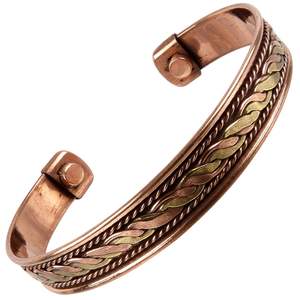 Brazalete de Cobre Premium con Cristal de Diseño Natural, Accesorios de Moda para Uso Diario - Product Image 6