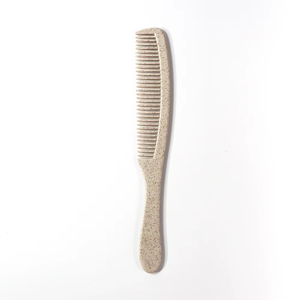 Peines para el Cabello de Plástico Blanco Biodegradable con Logotipo Personalizado, Hechos con Paja de Trigo, para Hotel, Viajes y Hogar - Product Image 1