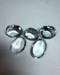 Aguamarina Natural, Corte Esmeralda Ovalado, Facetada, Tamaño Libre, Piedra Preciosa |   Piedra de Aguamarina Azul Suelta para Joyería y Venta al por Mayor - Product Image 1