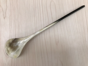 Cuillère de service haut de gamme en corne de buffle naturelle, écologique, pour fêtes et mariages - Product Image 2