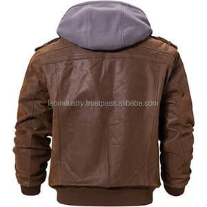 Chaqueta de cuero para hombre, moda directa de fábrica, ajustada, auténtica - Product Image 5