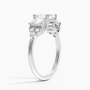 BOJ <b>Ring</b> 0124 Asscher Cut 925 Silver Cluster Prong Setting Solitaire <b>Diamond</b> <b>Ring</b> 2ct D Color VVS1 Moissanite GRA Certified - Product Image 2