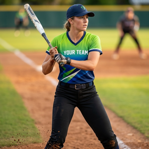 Prix d'usine Nouveau style Uniforme de softball pour femmes Maillot de baseball en maille personnalisé Ensemble uniforme de softball pour femmes Maillot personnalisé à col en V - Product Image 2