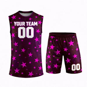Conjunto de Camisetas de Fútbol Americano Personalizadas con Impresión Digital para Adultos, Sin Mangas, de Secado Rápido, con Diseño de Estrellas, 100% Poliéster - Product Image 6