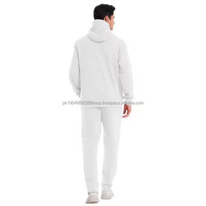 2026 Custom High Quality Heavy Cotton Hoodie and Sweatpants Set Men Puff <b>Printing</b> Men Stack Tracksuits for Men 2026 - Product Image 3