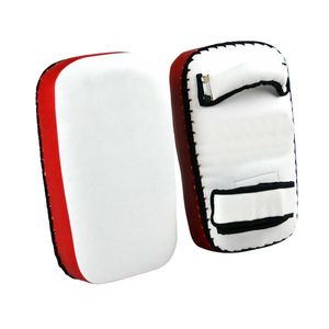 Almohadilla de entrenamiento de boxeo Muay Thai de cuero PU verde oliva al por mayor, resistente, con bordes cosidos y correas ajustables para el brazo - Product Image 6