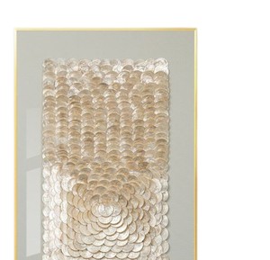 Tableau mural de luxe en mosaïque de coquillages nacrés peints à la main, prix de gros, pour décoration intérieure de salon moderne - Product Image 4