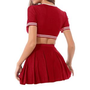 Uniformes de cheerleading pour femmes en polyester 100% de haute qualité sublimés, vente en gros à bas prix, personnalisation de votre propre logo, couleurs personnalisées - Product Image 2