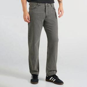 Jeans de Mezclilla Negros de Alta Calidad, Estilo Gótico, Corte Holgado, Bordado de Calavera, Casuales para Uso Diario, Estilo Urbano, Pierna Ancha, Rotos, para Hombre - Product Image 4