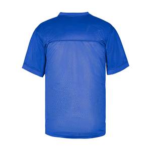 Camiseta de Fútbol Americano Personalizada con Logotipo para Hombre, Cuello en V Azul, Malla Transpirable, Uniforme de Equipo de Alto Rendimiento, Camiseta de Entrenamiento - Product Image 2