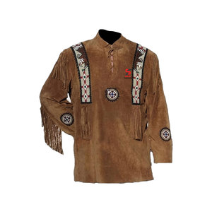 Solid Trader Premium Quality Luxury Long Tassel Design Tailoring Elegant Western Style <b>Suede</b> Fringe Leather <b>Jacket</b> - Product Image 2