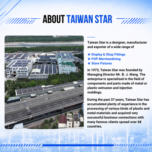 Clip de signalisation pop transparent en PC de 20 mm, injection OEM/ODM, certifié ISO9001, TAIWANSTAR P23000 - Product Image 3