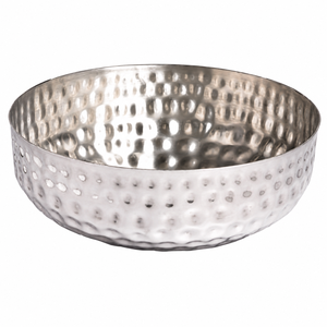 Ensemble de bols de service martelés en acier inoxydable de qualité alimentaire, durables, pour salades et préparations culinaires, pour restaurants et hôtels - Product Image 3