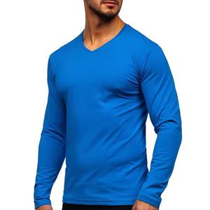T-shirts à manches longues pour hommes, col rond, design multi-couleurs, marque privée, vente en gros, pour garçons. - Product Image 3
