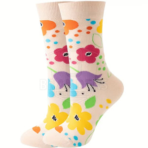 Everyday Casual Crew <b>Socks</b> For <b>Men</b> Soft Breathable Cotton Blend Office Sports Walking Durable <b>Long</b> Lasting Pair - Product Image 2