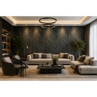 Fabricant indien de plaques de marbre vintage à motif brillant, revêtement en pierre naturelle de luxe, imperméable, durable, 100% écologique