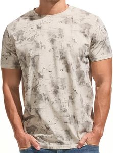 T-shirt décontracté pour homme, best-seller, 100 % coton tricoté, manches courtes, imprimé, anti-boulochage, écologique, fabriqué au Bangladesh - Product Image 3
