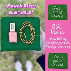 Monedero con Cremallera Hecho a Mano, Monedero con Cuentas Bordadas Frescas, Monedero con Frases Divertidas Personalizadas, Monedero con Cuentas de Semillas, Gran Capacidad, Ligero - Product Image 5