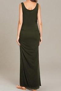 Nuevo Vestido de Maternidad 2026, Liso, Lavable, para Mujer, Ropa de Lactancia, Sin Mangas, Largo hasta el Suelo - Product Image 5