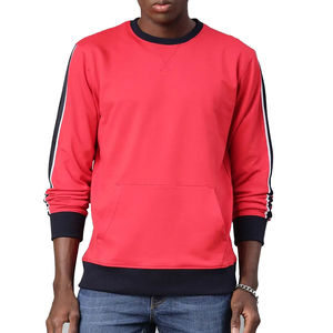 Sudaderas Casuales de Moda para Hombre, Estilo Urbano, Color Sólido, Secado Rápido, MOQ Bajo, Sudadera de Manga Larga para Invierno - Product Image 1