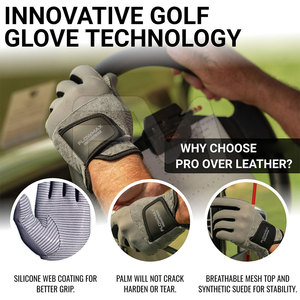 High Quality Adjustable Golf Gloves Made In Pakistan Golf Gloves Factory Manufacture Golf Gloves - Product Image 3