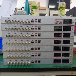 Convertisseur d'extension de transceivers à <span class=keywords><strong>fibre</strong></span> <span class=keywords><strong>optique</strong></span> <span class=keywords><strong>4K</strong></span> 1x12G-SDI vers 4x3G-SDI (TX & RX) sur une seule <span class=keywords><strong>fibre</strong></span> avec module SFP 40KM - Product Image 2